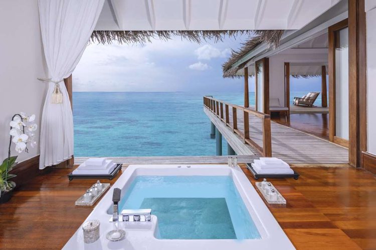 Bathroom of two-bedroom sunset over water pool residence