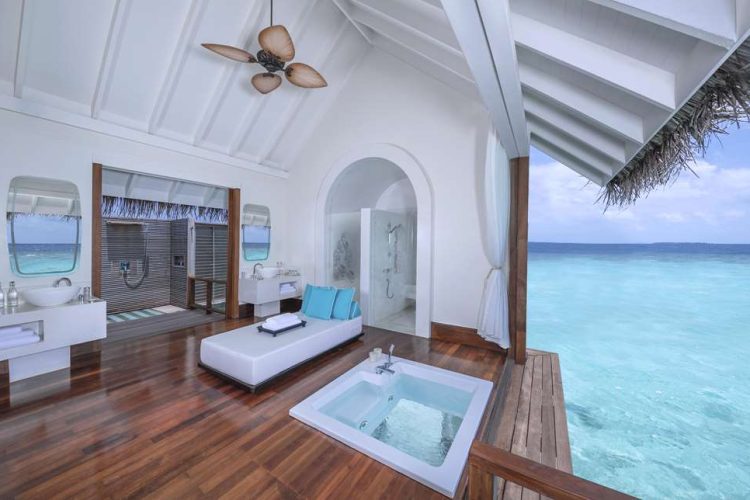 Bathroom of residence with ocean view