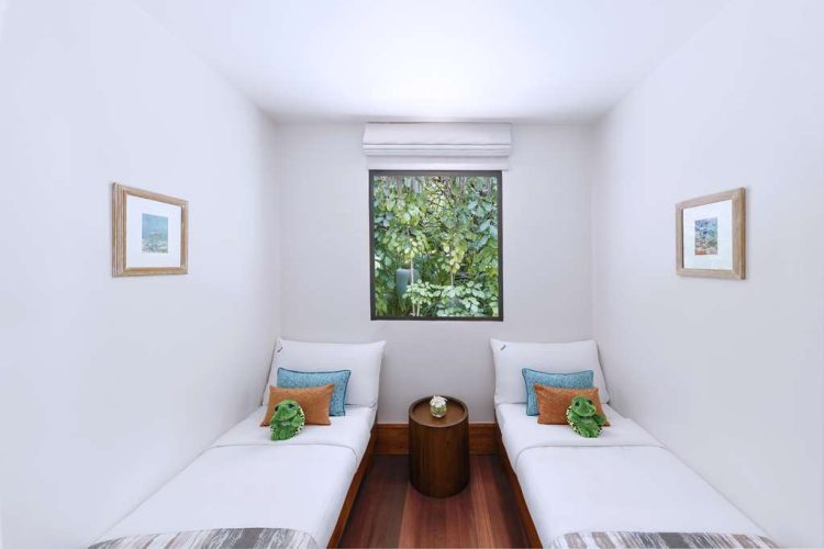 Interior of kids sleeping area in villa