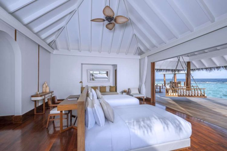 Interior of Twin bedroom of residence