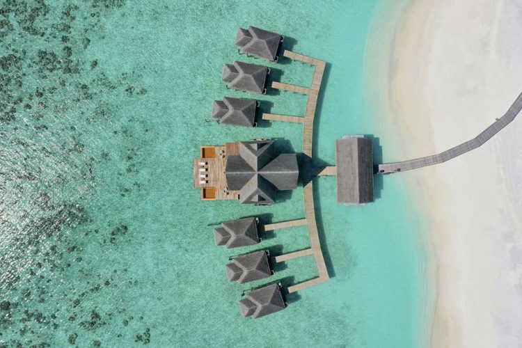 Anantara Kihavah Spa Lagoon Aerial
