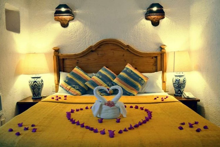 cama queen en suite hotel villas teotihuacan queen bed suite