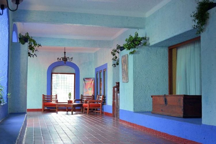pasillos hotel villas arqueologicas teotihuacan corridors
